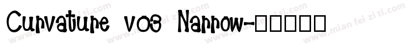 Curvature v03 Narrow字体转换